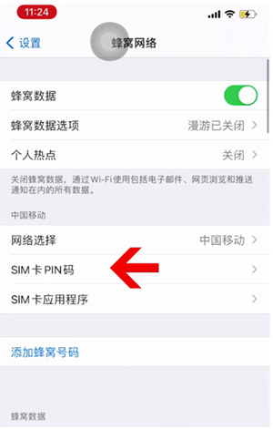 龙岩苹果14维修网分享如何给iPhone14的SIM卡设置密码 